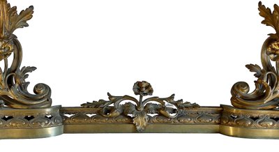 Kaminketten aus Bronze Louis XV