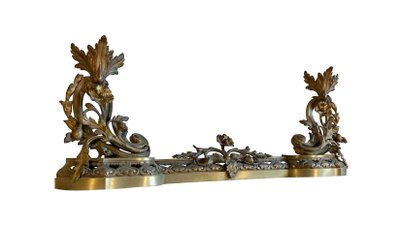 Kaminketten aus Bronze Louis XV