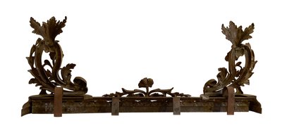 Kaminketten aus Bronze Louis XV