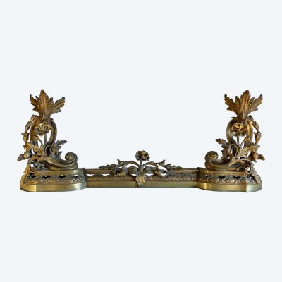 Kaminketten aus Bronze Louis XV