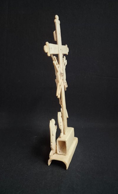 Calvary, Carved Bone Crucifix 19th century