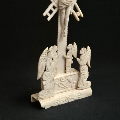 Calvary, Carved Bone Crucifix 19th century