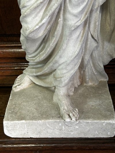 Jupiter - Plaster Sculpture After Anguier Michel (1630-1720) Early 20th Century