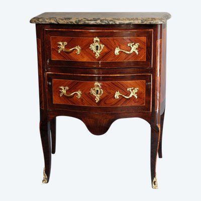 Commode d'entre-deux d'époque Louis XV 