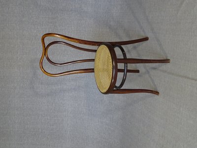 Set of 4 Bistrot 3/4 chairs from 1910 with cane seats Thonet / Kohn