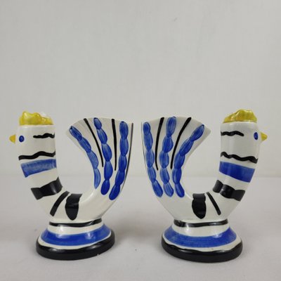 Pair of flower vases , Revernay, 1950's