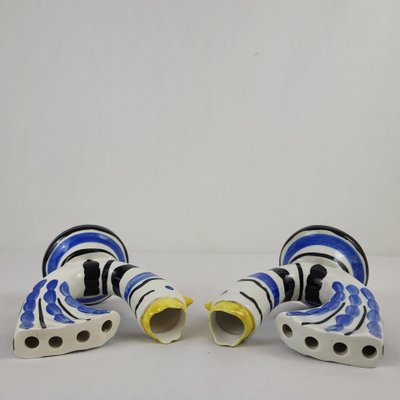 Pair of flower vases , Revernay, 1950's