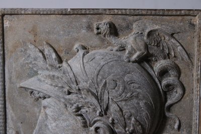 Rilievo in metallo, busto del guerriero Scipione, XX secolo