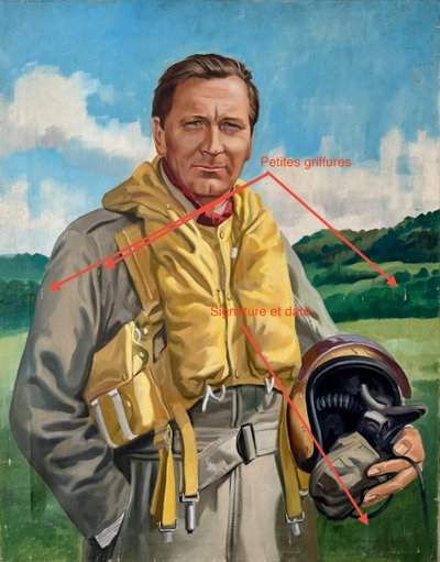 Englischer Flieger im Krieg 40-45