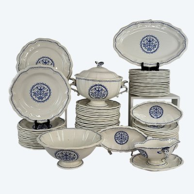 Gien dinner service, Rouen decor / 56 pieces 1960's