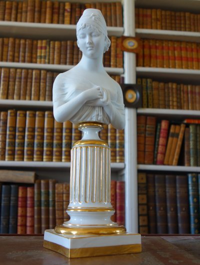 Niderviller (attributed to): bust of Madame Récamier in cookie Porcelain - early 19th century