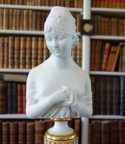 Niderviller (attributed to): bust of Madame Récamier in cookie Porcelain - early 19th century