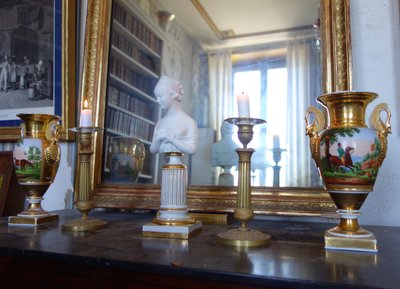 Niderviller (attributed to): bust of Madame Récamier in cookie Porcelain - early 19th century