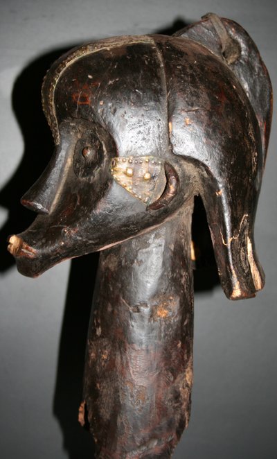 Kopf eines Fang-Reliquienschreins aus Gabun.