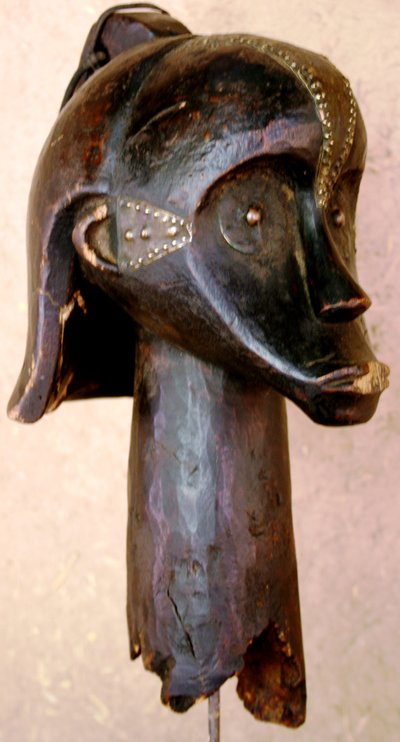 Kopf eines Fang-Reliquienschreins aus Gabun.