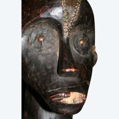 Kopf eines Fang-Reliquienschreins aus Gabun.
