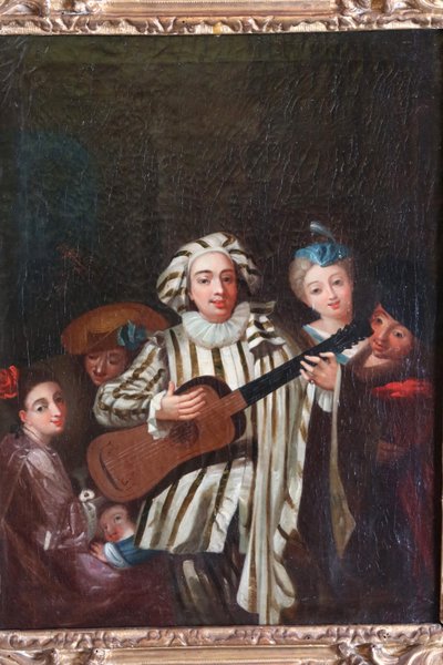 Gemälde Französische Schule Epoche XVIII nach Watteau