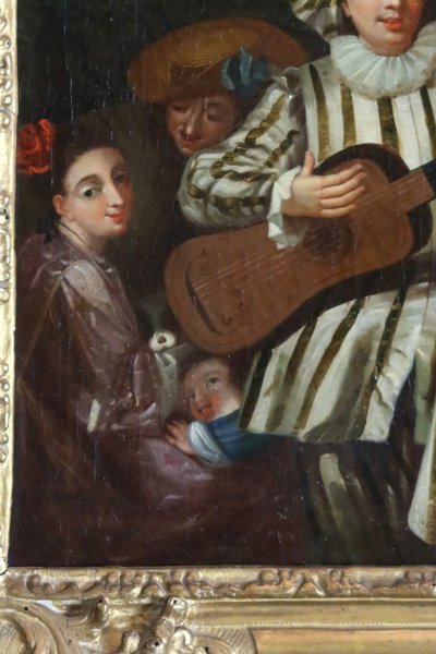 Gemälde Französische Schule Epoche XVIII nach Watteau