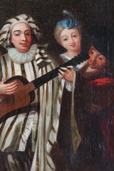 Gemälde Französische Schule Epoche XVIII nach Watteau