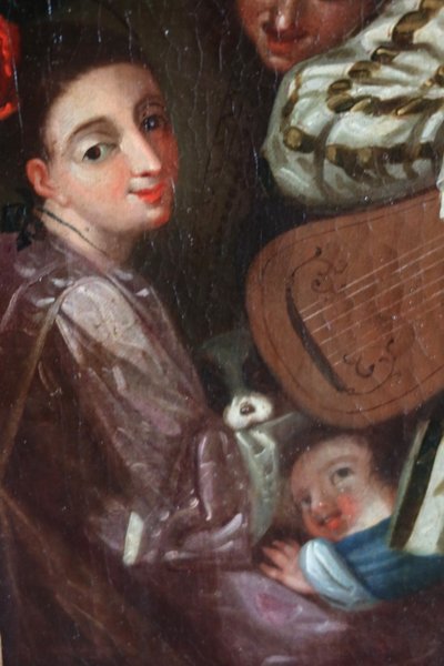 Gemälde Französische Schule Epoche XVIII nach Watteau