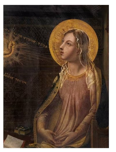 Anonymous Italian artist from the end of the 19th century "The Annunciation to Mary"