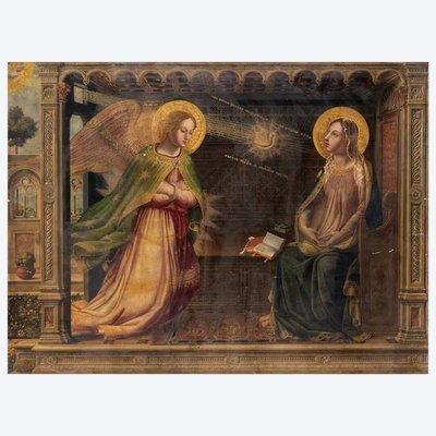 Anonymous Italian artist from the end of the 19th century "The Annunciation to Mary"