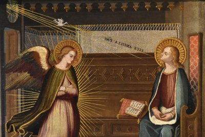 Die Verkündigung, Alessandro Allori (Florenz, 1535 - Florenz, 1607) Follower Von