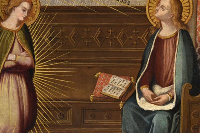 Die Verkündigung, Alessandro Allori (Florenz, 1535 - Florenz, 1607) Follower Von