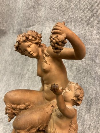 Terre Cuite Signée R. Rodes, XXe Siècle