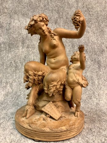 Terre Cuite Signée R. Rodes, XXe Siècle