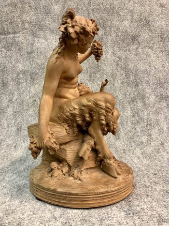 Terre Cuite Signée R. Rodes, XXe Siècle
