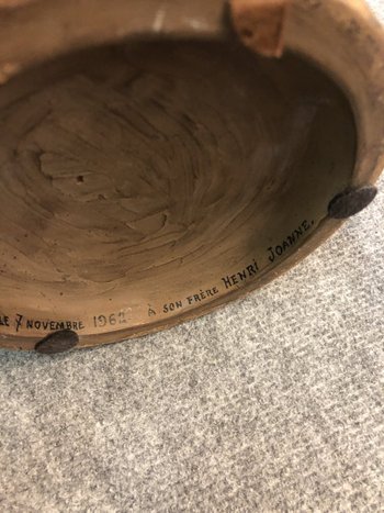 Terre Cuite Signée R. Rodes, XXe Siècle