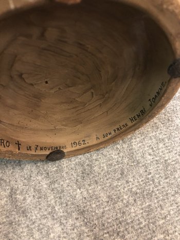 Terre Cuite Signée R. Rodes, XXe Siècle