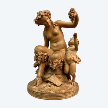 Terre Cuite Signée R. Rodes, XXe Siècle