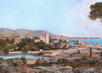 Henri-Arthur BONNEFOY, Landscape in the Bay of Cannes