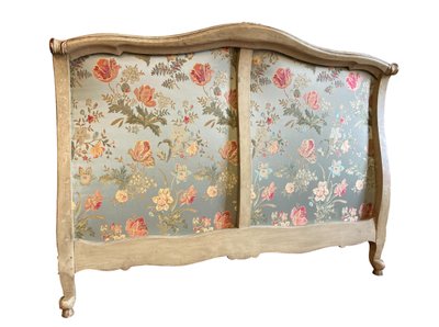 Letto matrimoniale in seta Luigi XV