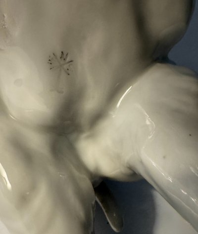 Elephant in Saxon porcelain - Karl Ens - Large model