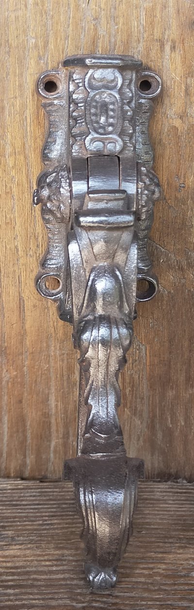 5 Crémones Anciennes Complètes XVIIIème Dessin Tête d'Oiseau Zoomorphe Boiserie Fenêtres Portes 