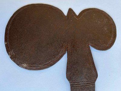 Art Premier Afrique deux Monnaies primitives peuple Idoma du Nigéria