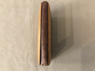 Antique 19th century inlaid wood cardholder