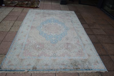 Tappeto Ghom (Iran) - Seta antica - 297 x 193 cm