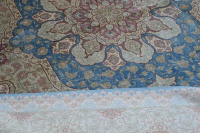 Tappeto Ghom (Iran) - Seta antica - 297 x 193 cm