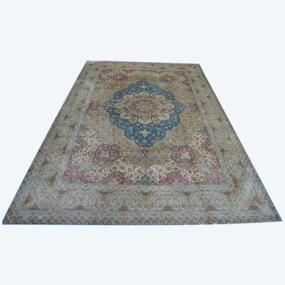 Tappeto Ghom (Iran) - Seta antica - 297 x 193 cm