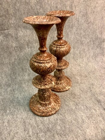 Vases en marbre, XIXe siècle
