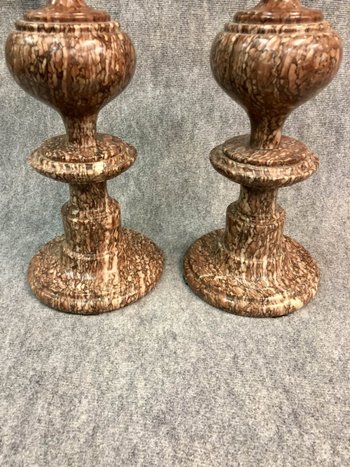 Vases en marbre, XIXe siècle