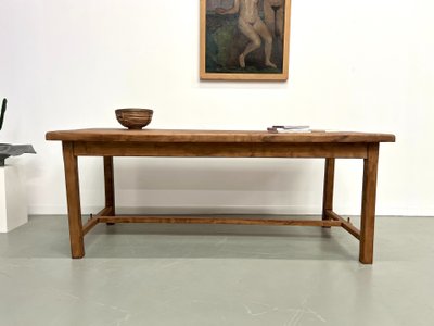 Table de ferme ancienne en merisier massif