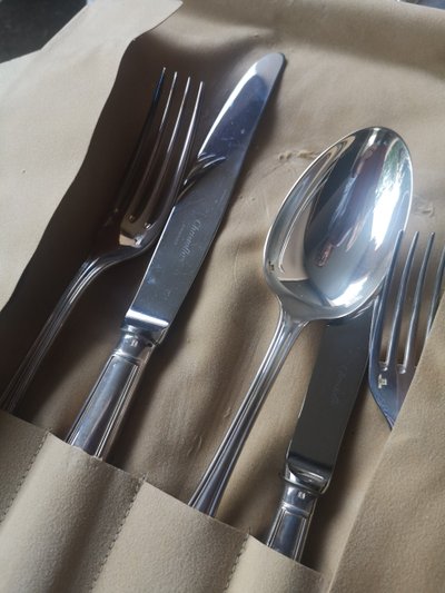 Christofle silver-plated metal ALBI crockery set