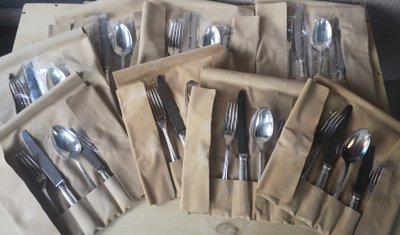 Christofle silver-plated metal ALBI crockery set