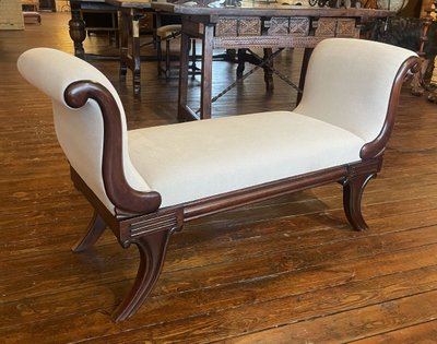 Regency Period Mahogany Bench Circa 1820