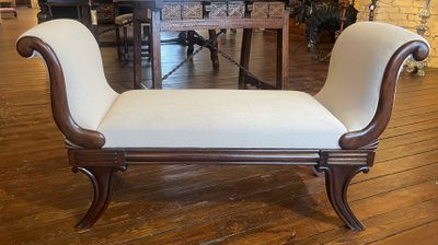 Regency Period Mahogany Bench Circa 1820